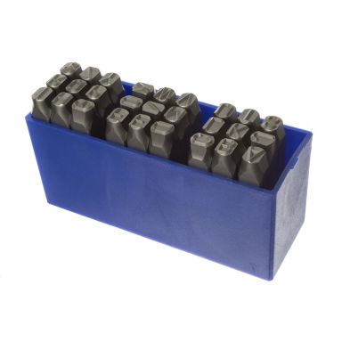 PELA 494015 Bokstavsstans 8 mm, 27 delar