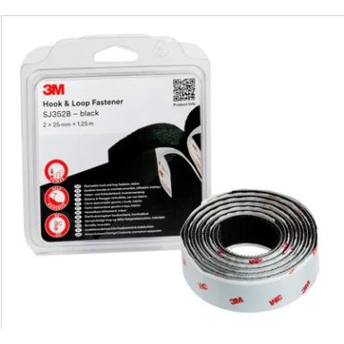 3M Hook & Loop SJ352Bbk Kardborreband svart