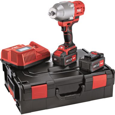 Flex IW 1/2" 950 18.0-EC 5.0 Iskevä mutterinväännin sisältää akun ja laturin