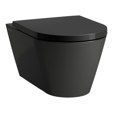 Laufen Kartell Seinä-WC mattamusta, istuinkansi myydään erikseen