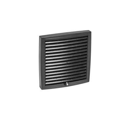 Vilpe 793322 Monitoimi-säleikkö 150x150 mm, musta
