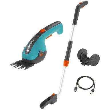Gardena 68003720 Ruohosakset akun ja laturin kanssa