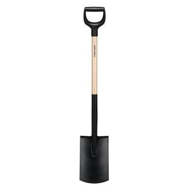Fiskars Solid 1066722 Puutarhalapio pyöristetty terä, puuvarsi