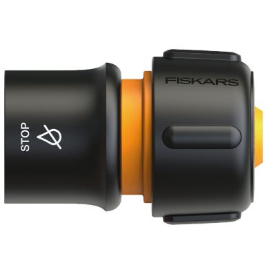 Fiskars 1027084 Lynkobling 3/4&quot, Ø19 mm, indbygget vandstop