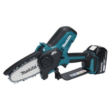 Makita DUC101SF Akkuoksasaha akun ja laturin kanssa
