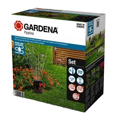 Gardena Pipeline Startpaket med oscillerande vattenspridare