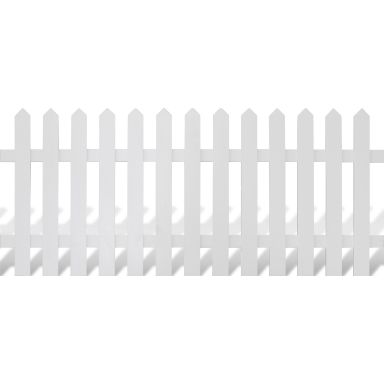 Jabo 3450 Staket 180x77 cm, vit, träskyddsbehandlad gran