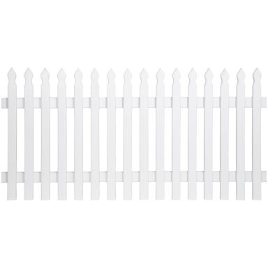 Jabo Styrsö 4530 Staket 180x90 cm, vit, träskyddsbehandlad gran