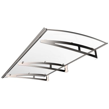 Jabo 37353 Entrétak 1800 x 1000 mm, silver/klarglas