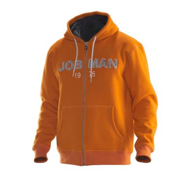 Jobman 5154 Hettegenser oransje/mørkegrå