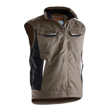 Jobman 7517 Väst khaki, fodrad