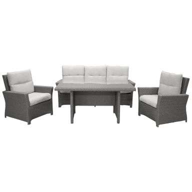 Venture Home Brentwood 5665-025 Loungeset soffa, bord, fåtöljer, grått