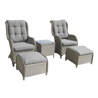 Venture Home Vikelund 9274-046 Loungeset stolar, pallar, bord, grått