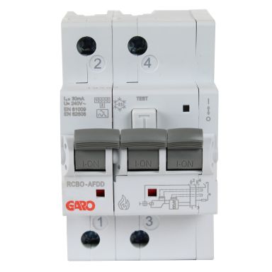 Garo RCBO-AFDD 2P C6A Personskyddsbrytare 3 poler