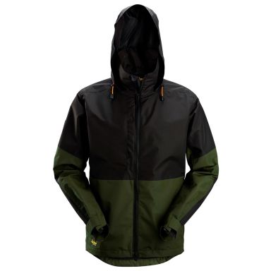 Snickers Workwear 1304-3104 AllroundWork Skalljakke vanntett, grønn/svart