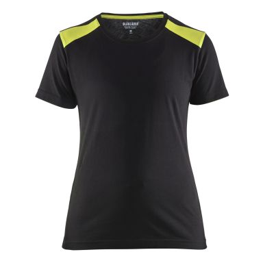 Blåkläder 347910429933XS T-skjorte svart/gul