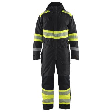 Blåkläder 672019779933XXS Vinterkjeledress varsel, svart/gul
