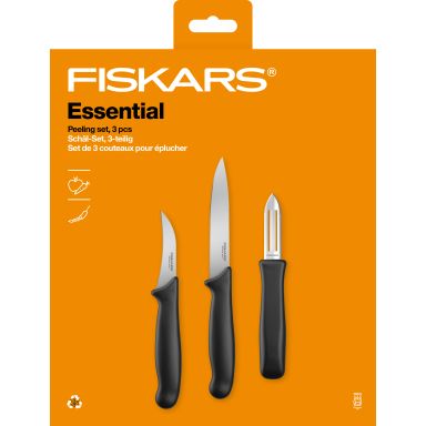 Fiskars Essential 1065600 Skål sæt 2 knive + kartoffelskræller