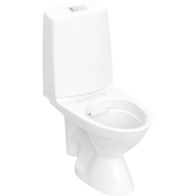 IDO Glow 63 WC-istuin ilman istuinkantta, kiinnitysrei`illä, iso jalka