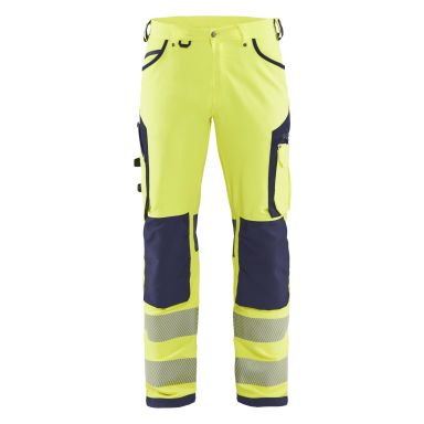 Blåkläder 119716423389C44 Työhousut huomiovärilliset, keltainen/mariininsininen