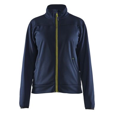 Blåkläder 339425268633XS Tröja marinblå(gul, helzip
