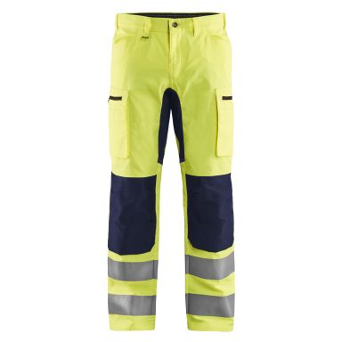Blåkläder 158518113389C44 Työhousut huomiovärilliset, keltainen/mariininsininen