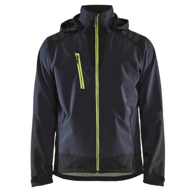 Blåkläder 474925138633XS Softshelljacka marinblå/gul