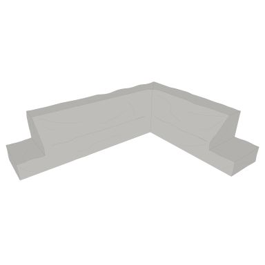 Brafab 1246-7 Möbelskydd för hörnsoffa, 339x269x74x62 cm