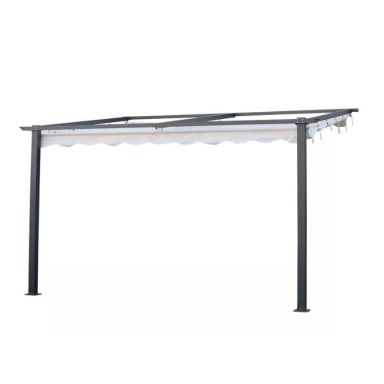 Jabo 3388 Pergola väggfast, 3 x 4 m, grå