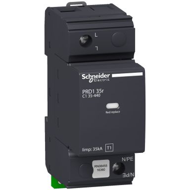 Schneider Electric 16649 Överspänningsskydd 1 P, typ 1