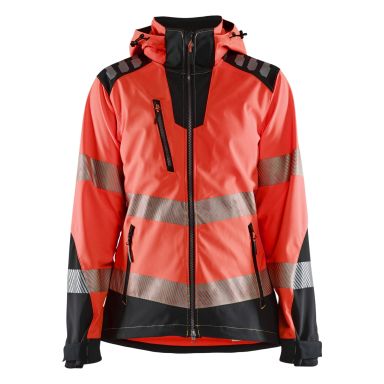 Blåkläder 479125135599XS Softshelljacka varsel, röd/svart, XS