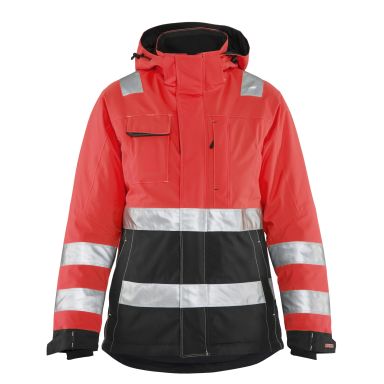 Blåkläder 487219875599XS Talvitakki huomioväri, punainen/musta