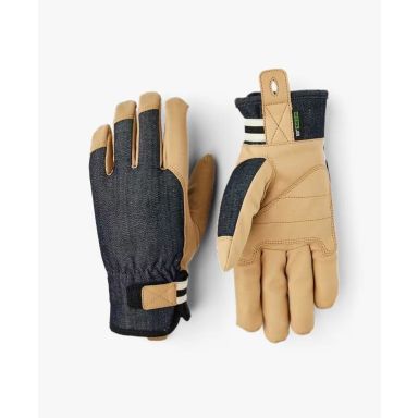 Hestra Pro Duratan Flex Arbeidshanske denim, imitert semsket skinn