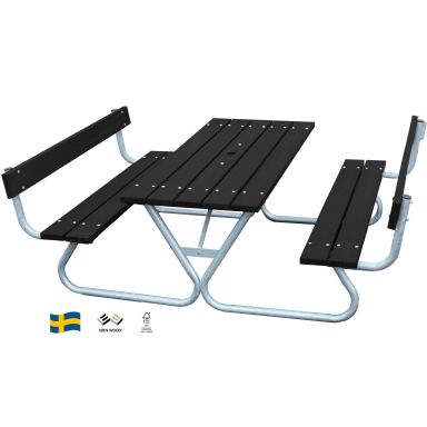Eden Wood Robust EW 0909-8180 Picknickbord med ryggstöd