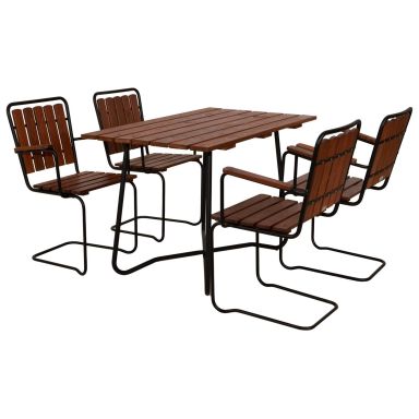 Eden Wood Wilma EW 4072-G68 Matgrupp bord, stolar
