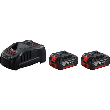 Bosch 2x GBA 18V 5.0Ah+GAL 1880 CV Ladepakke 2st 18V 5,0Ah Li-ion