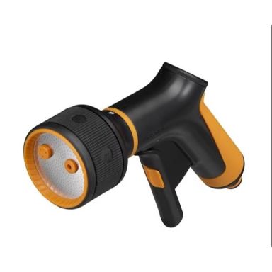 Fiskars Comfort 1065483 Kastelupistooli etukytkimellä, kolme kastelukuviota