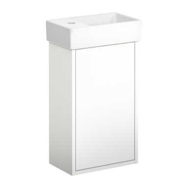 Gustavsberg Artic Small GB71ACVC34TM01R Alakaappi valkoinen/valkoinen, 36 cm, allas oikealla