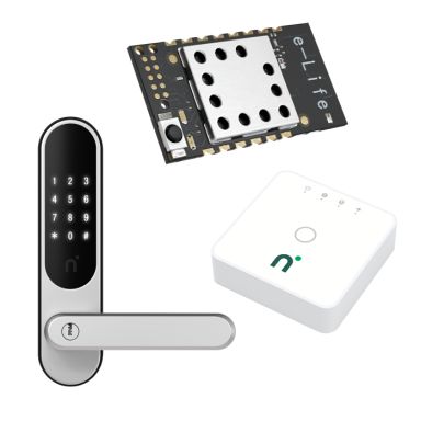 Nimly Touch Pro Black/Silver + Connect Module & Connect Gateway Älylukko