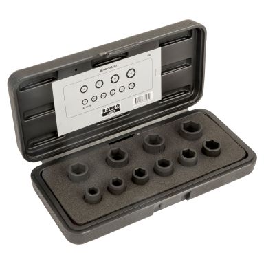 Bahco K7401M/10 Kraftpipesett 3/8&quot, 10 stk