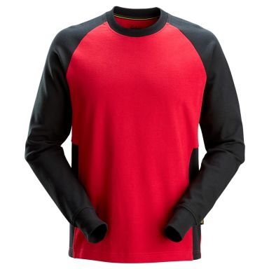 Snickers Workwear 2840 Collegepaita punainen/musta