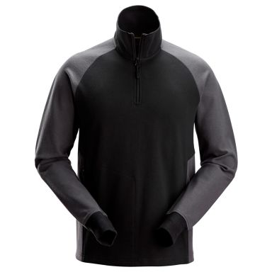 Snickers Workwear 2841 Collegepaita musta/harmaa