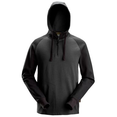 Snickers Workwear 2842-5804 Hettegenser grå/svart, halv glidelås