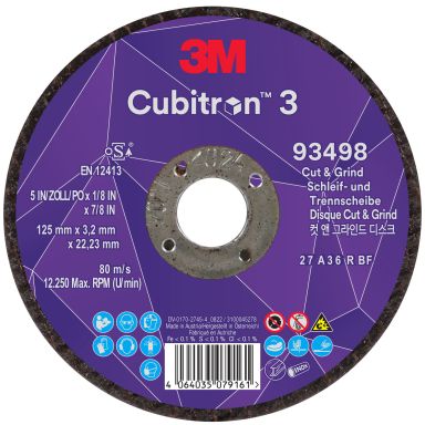 3M 93498 Kap- och sliprondell diameter skiva 125 mm