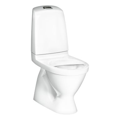 Gustavsberg Nautic 1500 GB111500201205 WC-istuin Duo-huuhtelu, ilman istuinkantta, piilo-S-lukko, Hygienic Flush