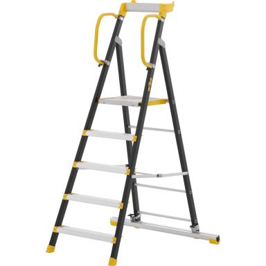 W.steps 200P W 200P-5 SF Trappestige med trinfod, 1200 mm