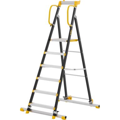 W.steps 200P W 200P-6 SF2 Trappestige med trinfod, 1450 mm