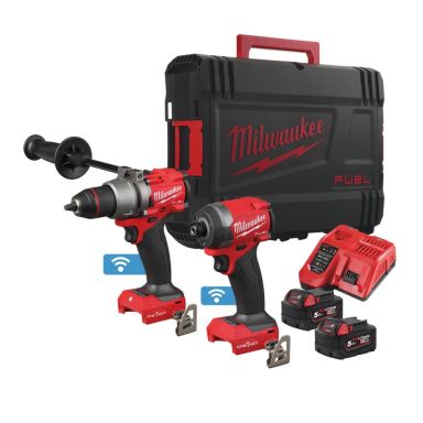 Milwaukee M18 ONEPP2A3-502X Akkukonesarja akkujen ja laturin kanssa