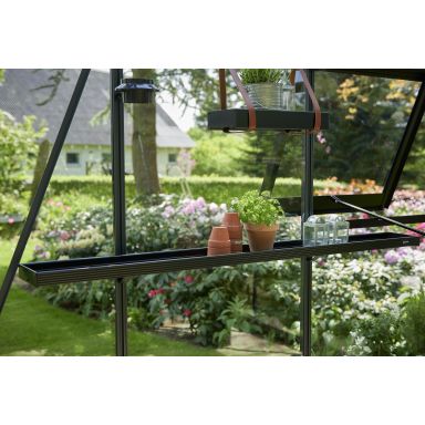 Halls F04570 Växthushylla integrerad, svart