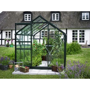 Halls Popular 106 F09898 Växthus 6,2 m², grön